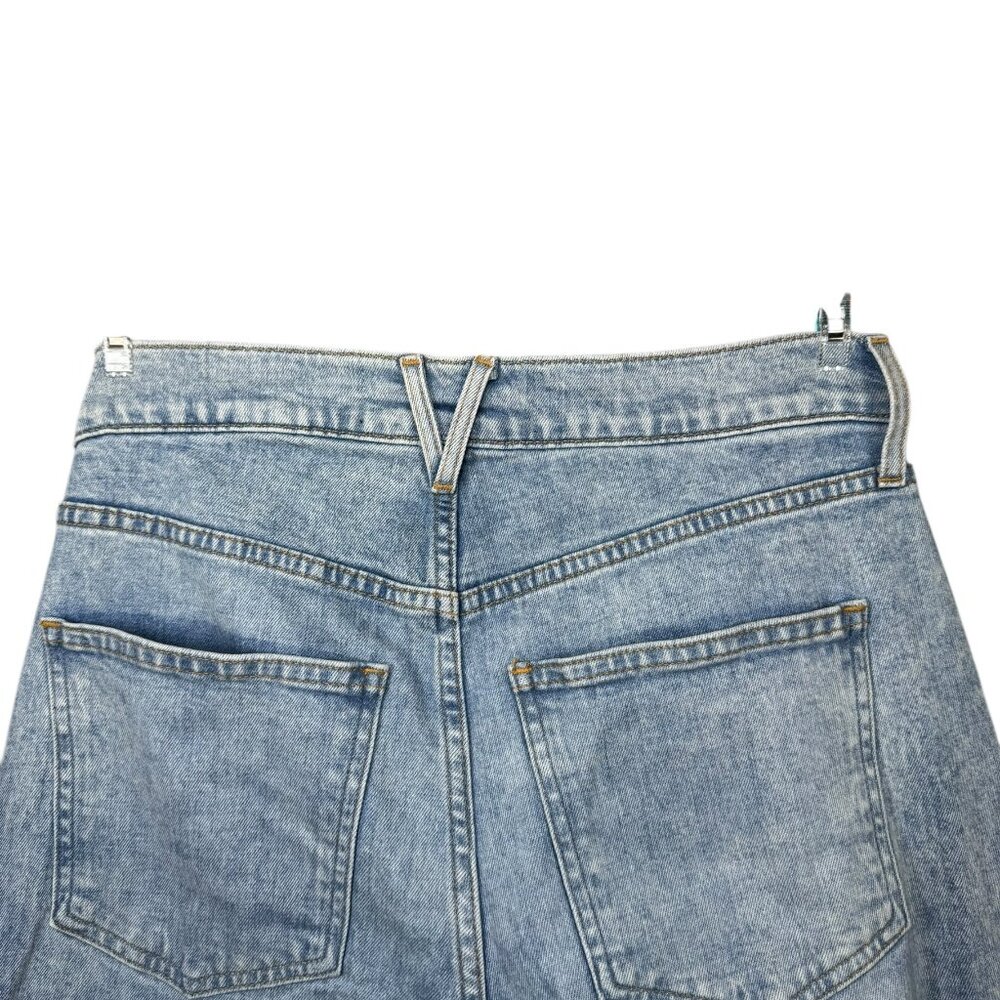 Veronica Beard Jeans Size 29 • High Rise Straight Leg Crop Raw Hem Vintage Wash - Picture 6 of 6